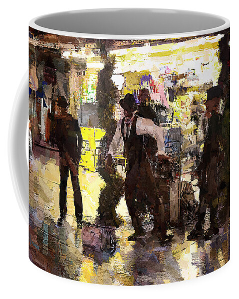 Tap Dancers Coffee Mug featuring the photograph Tap Dancers Fremont Street Las Vegas by Tatiana Travelways