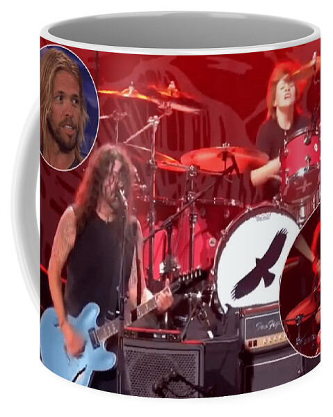 Taylor Coffee Mug featuring the photograph Taylor Hawkins Son by Action