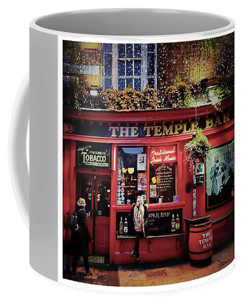 Dublin Coffee Mug featuring the photograph Temple Bar District in Dublin by Peggy Dietz