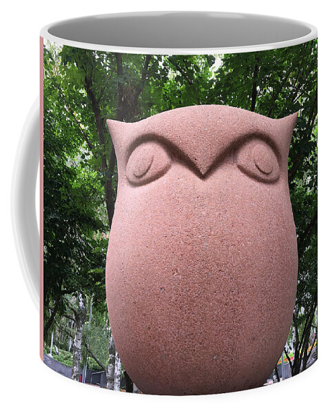 Richard Reeve Coffee Mug featuring the photograph Temple Red Owl by Richard Reeve