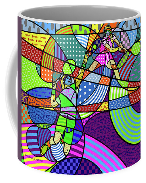 Tennis Coffee Mug featuring the digital art Tennis by Randall J Henrie