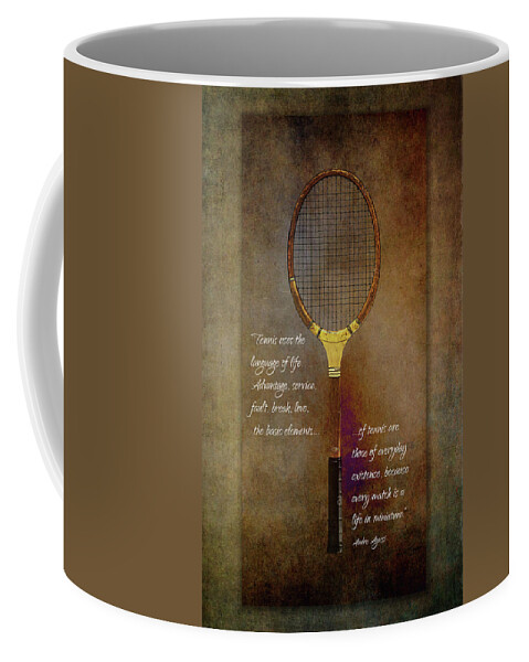 Photography Coffee Mug featuring the digital art Tennis Wisdom by Terry Davis