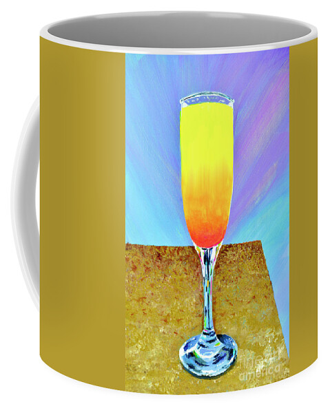 Tequila Coffee Mug featuring the painting Tequila Sunrise by Mary Scott