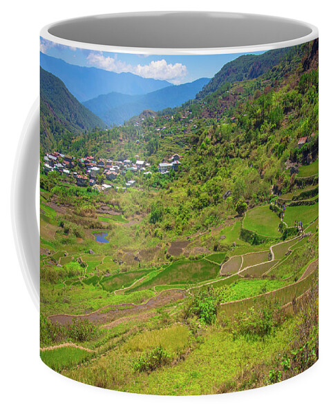 Philippines Coffee Mug featuring the photograph Terraces of Sagada by Arj Munoz