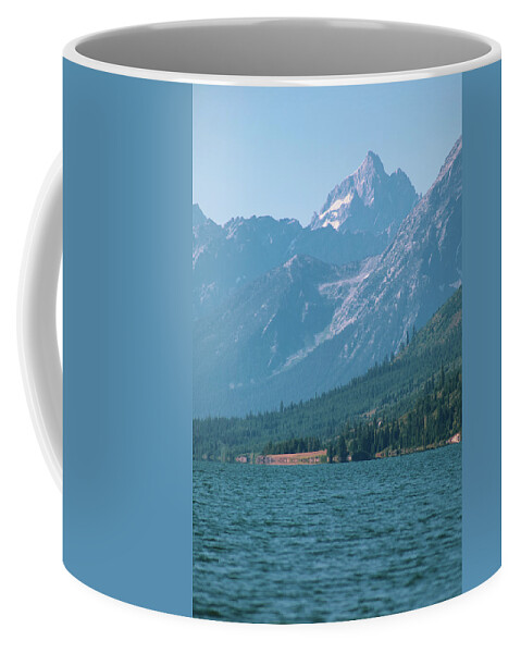 Mountain Coffee Mug featuring the photograph Teton Bluez by Go and Flow Photos
