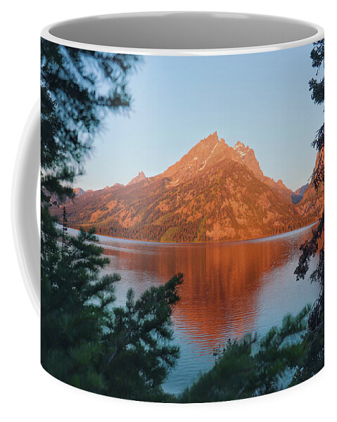 Mountain Coffee Mug featuring the photograph Teton Morning Delight by Go and Flow Photos