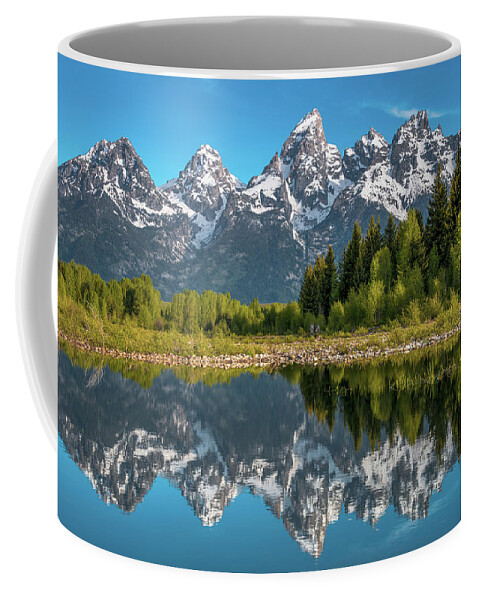 Reflections Coffee Mug featuring the photograph Tetons in Color by Darren White