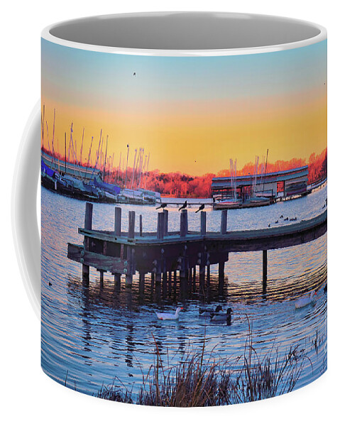Landscape Coffee Mug featuring the photograph Texas Sunset by Diana Mary Sharpton