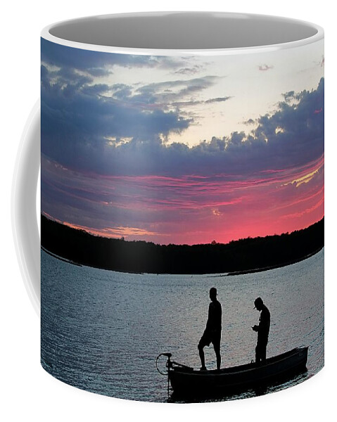 Sunset Coffee Mug featuring the photograph Text Me at Sundown by Mary Walchuck