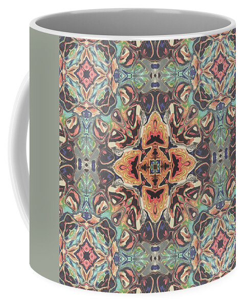 Texture Coffee Mug featuring the digital art Textured Mandala by Phil Perkins