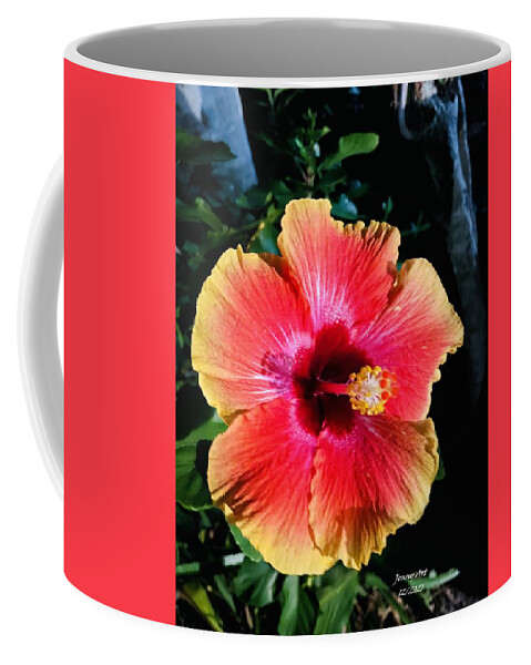 Flowers Coffee Mug featuring the photograph Thanksgiving Hibiscus by John Anderson