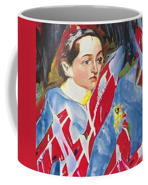  Coffee Mug featuring the painting That was then This is now 52RED by Kasey Jones