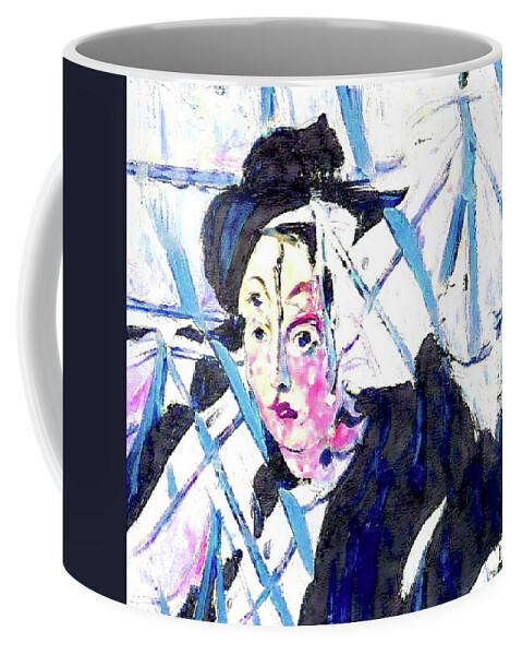 Rembrant #matisse # Monet # Picasso # Gauguin #manet # Brown Coffee Mug featuring the painting That was then This is now IX by Kasey Jones