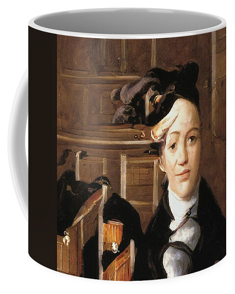 Rembrant #matisse # Monet # Picasso # Gauguin #manet # Brown Coffee Mug featuring the painting That was then This is NOW T-ROY Comedia Court by Kasey Jones