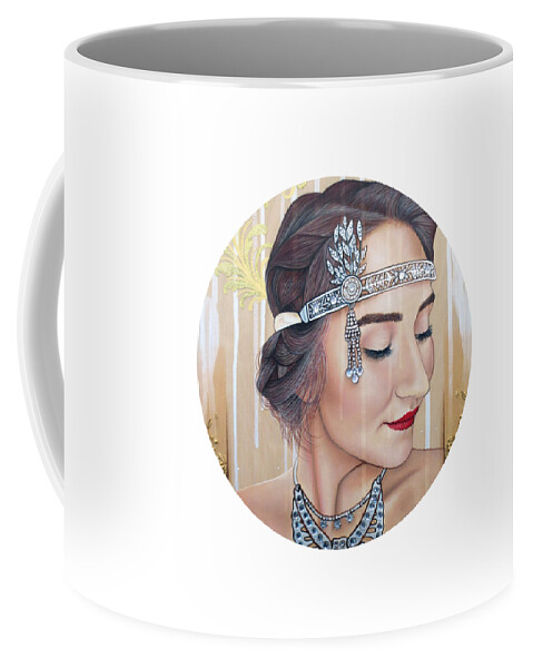 1920 Coffee Mug featuring the painting The 20s Reborn by Malinda Prud'homme