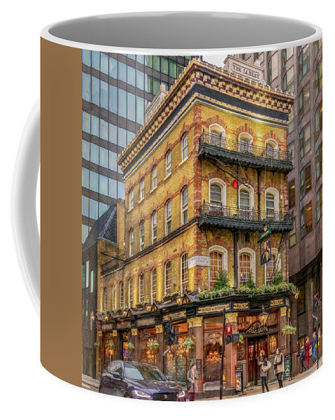 Prince Albert Coffee Mug featuring the photograph The Albert Pub, London by Marcy Wielfaert