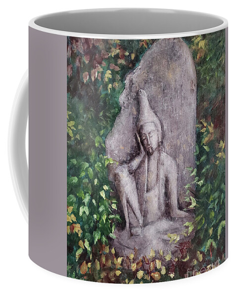 Angel Of Kyushu Coffee Mug featuring the painting The Angel of Kyushu by Zan Savage