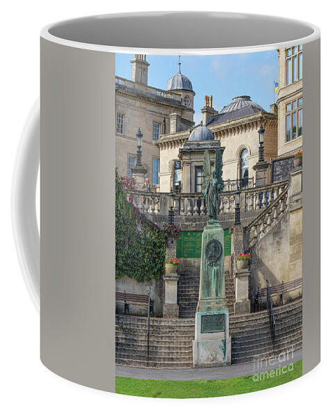 Wayne Moran Photograpy Coffee Mug featuring the photograph The Angel of Peace Statue Parade Garden Bath England by Wayne Moran