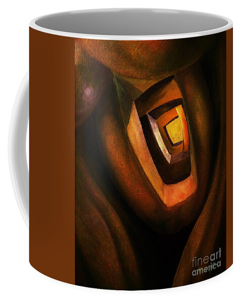 The Apple Coffee Mug featuring the mixed media The Apple 6 by Aldane Wynter