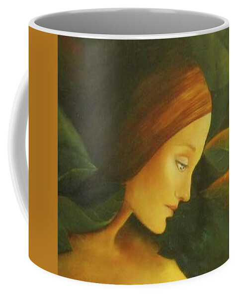 Original Painting Painting Coffee Mug featuring the painting The Awakening by Dalgis Edelson