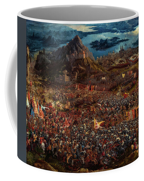 Albrecht Altdorfer Coffee Mug featuring the painting The Battle of Alexander at Issus by Albrecht Altdorfer