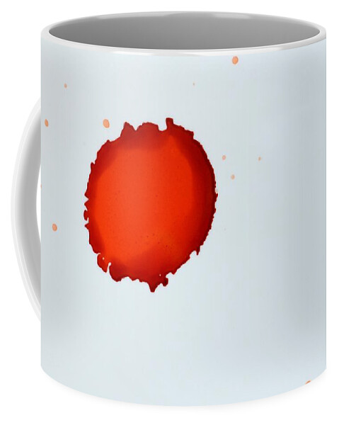 The Begin Coffee Mug featuring the painting The Begin - abstract alcohol ink painting by Marianna Mills