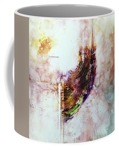 Abstract Art Coffee Mug featuring the painting The Beloved After by Rodney Frederickson