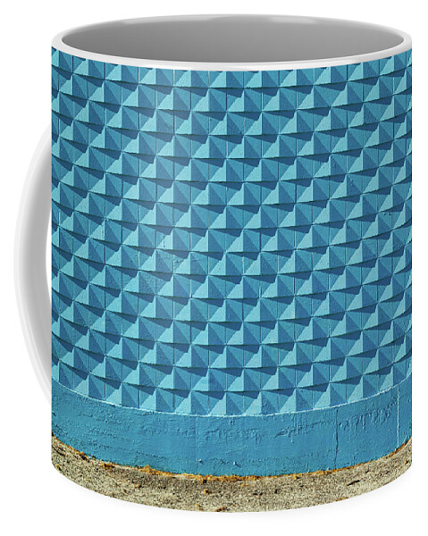Salton Sea Coffee Mug featuring the photograph The Blue Wall by Craig Brewer