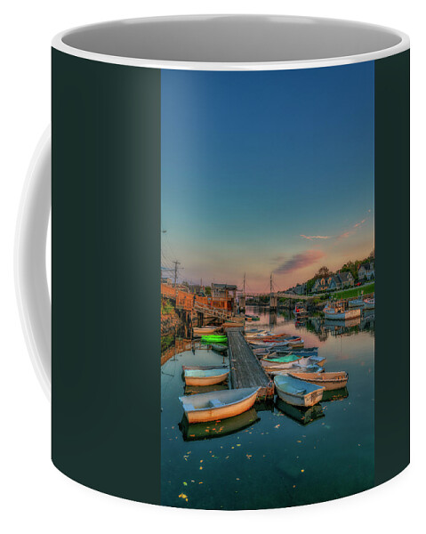 Perkins Cove Coffee Mug featuring the photograph The Boats of Perkins Cove by Penny Polakoff