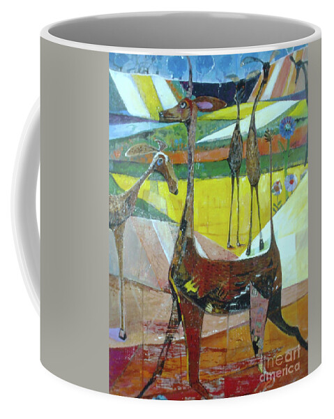  Coffee Mug featuring the painting The Boss by Cherie Salerno