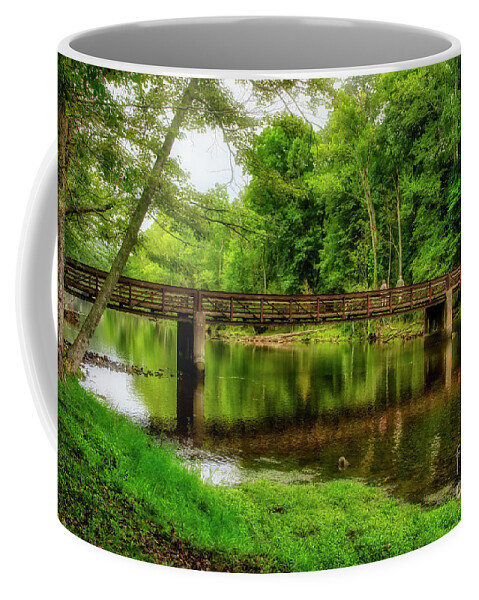 Footbridge Coffee Mug featuring the photograph The Bridge to Osceola by Shelia Hunt