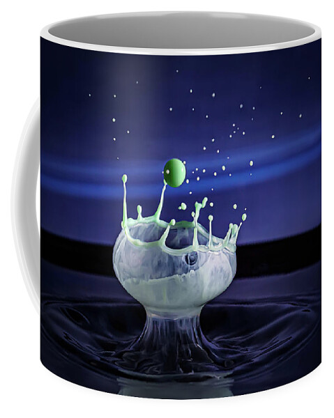 Water Drop Collision Coffee Mug featuring the photograph The Catch by Michael McKenney