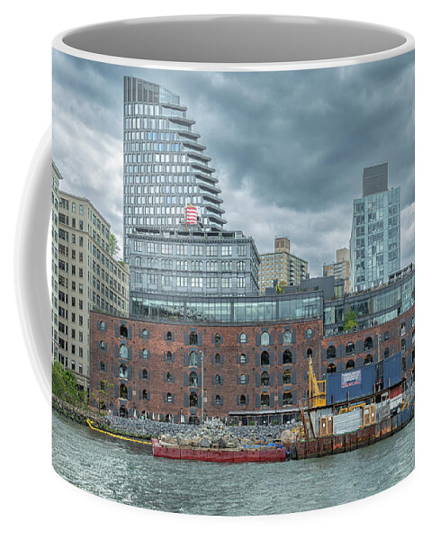 Barge Coffee Mug featuring the photograph The Changing Brooklyn Waterfront by Cate Franklyn