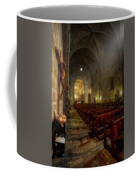 Church Coffee Mug featuring the photograph The Church of Leyre Monastery by Micah Offman