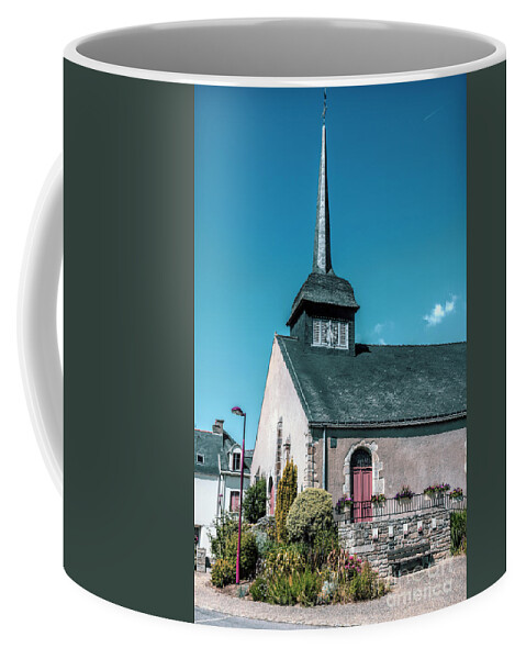 Church Coffee Mug featuring the photograph The Church with No Name, Beganne, France by Elaine Teague