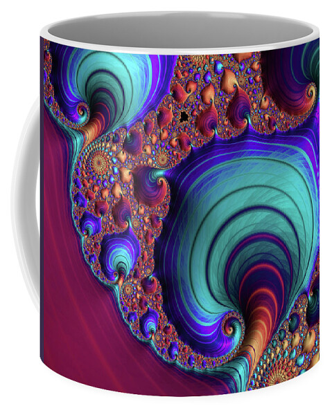 Abstract Coffee Mug featuring the digital art The Circus is in Town by Manpreet Sokhi