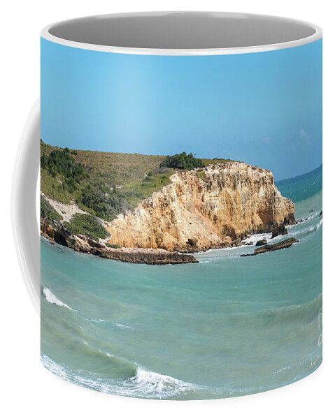 Cabo Rojo Coffee Mug featuring the photograph The Cliffs of Cabo Rojo, Puerto Rico by Beachtown Views