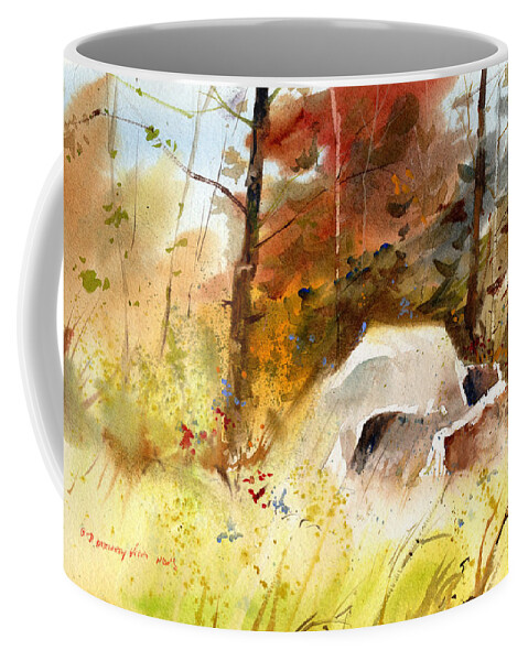 New England Scenes Coffee Mug featuring the painting The Color of Fall II by P Anthony Visco