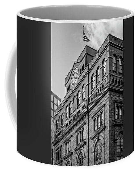 Cooper Union Coffee Mug featuring the photograph The Cooper Union BW by Susan Candelario