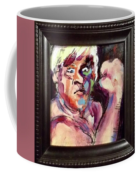 Painting Coffee Mug featuring the painting The Crusher by Les Leffingwell