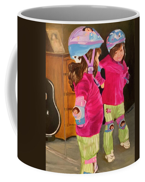 Toddler Coffee Mug featuring the painting The Cutest Of Them All by Juliette Becker