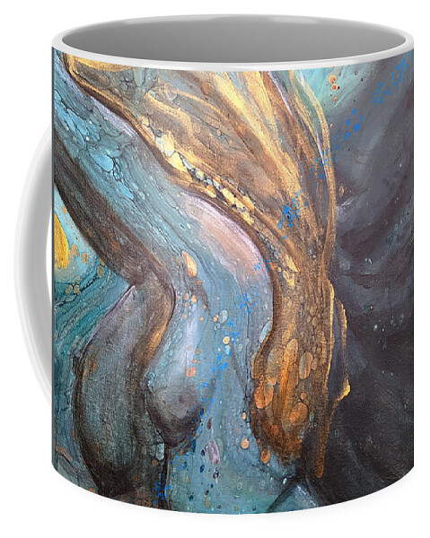 Woman Coffee Mug featuring the painting The Dance of Self Perception by Sylvia Brallier