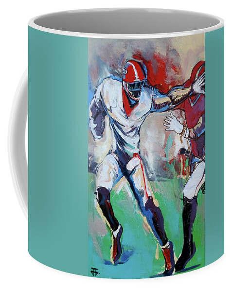 Seal The Deal Coffee Mug featuring the painting The Deal by John Gholson