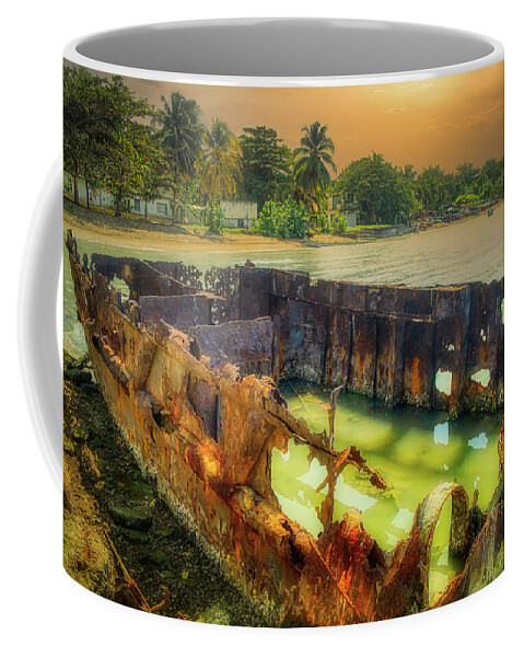 Cuba Coffee Mug featuring the photograph The devil's boat by Micah Offman