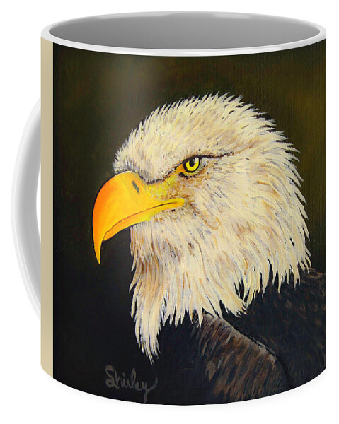 Eagle Coffee Mug featuring the painting The Eagle by Shirley Dutchkowski