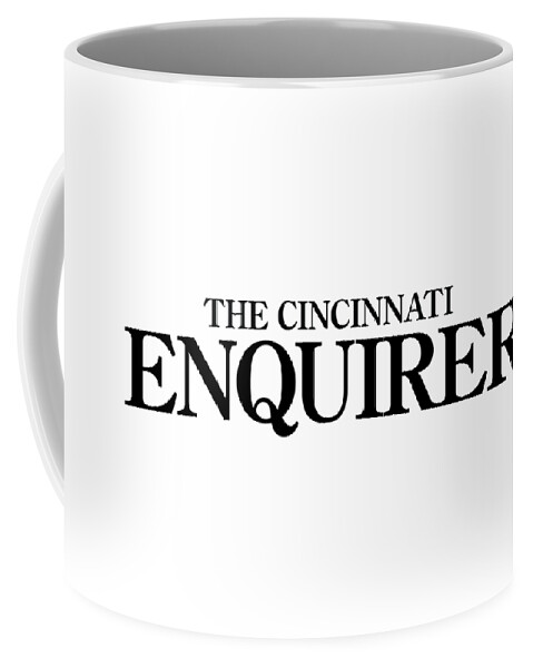 Cincinnati Coffee Mug featuring the digital art The Cincinnati Enquirer Black Logo by Gannett Co