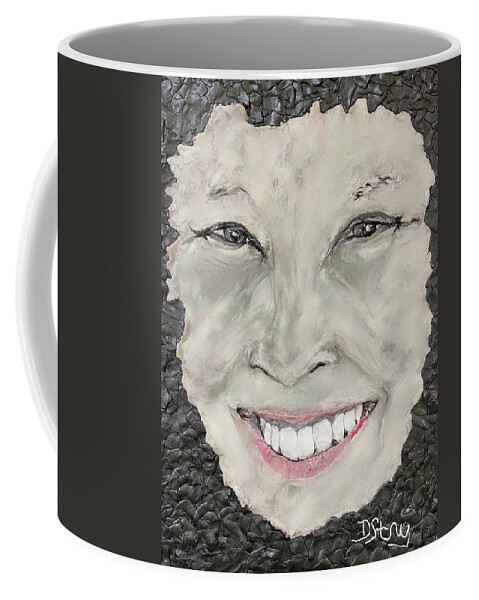  Coffee Mug featuring the mixed media The Essence of Spunk by Deborah Stanley