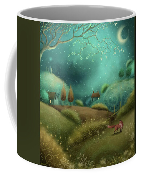Landscape Coffee Mug featuring the painting The Fairy Ring by Joe Gilronan