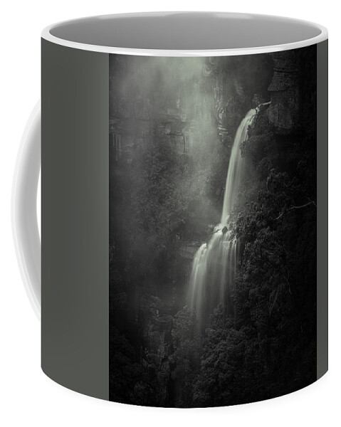 Monochrome Coffee Mug featuring the photograph The Fall by Grant Galbraith