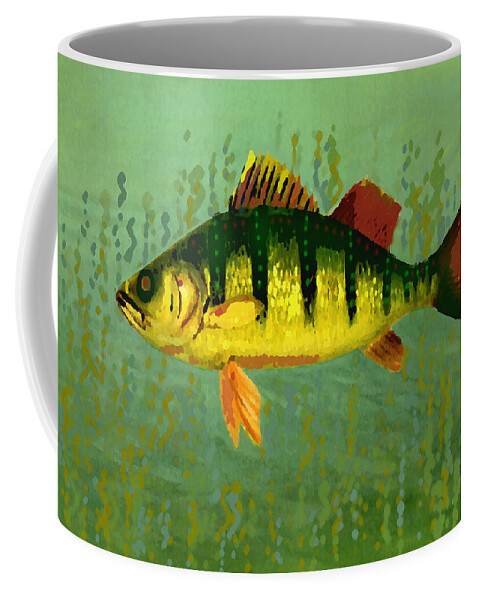 Vintage Coffee Mug featuring the mixed media The Fanciful Limon Barb by Shelli Fitzpatrick